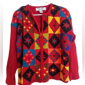 Vintage Kitty Hawk by Vivian Wang cardigan Medium